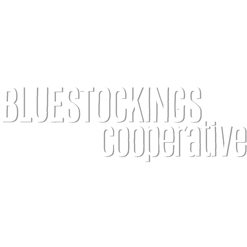 The word mark logo for Bluestockings Cooperative, a sponsor of Flame Con